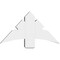 Ekena Millwork Davenport Architectural Grade PVC Gable Bracket, 36"W x 19 1/2"H x 6"D x 6"F, 13/12 Pitch GBP036X20X0606DAV00 - alternate 4